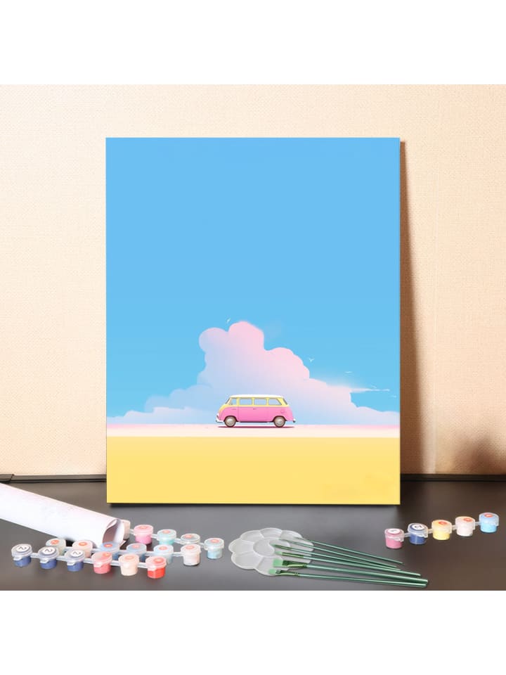 DIY Malen nach Zahlen Set-"Pastellreise"