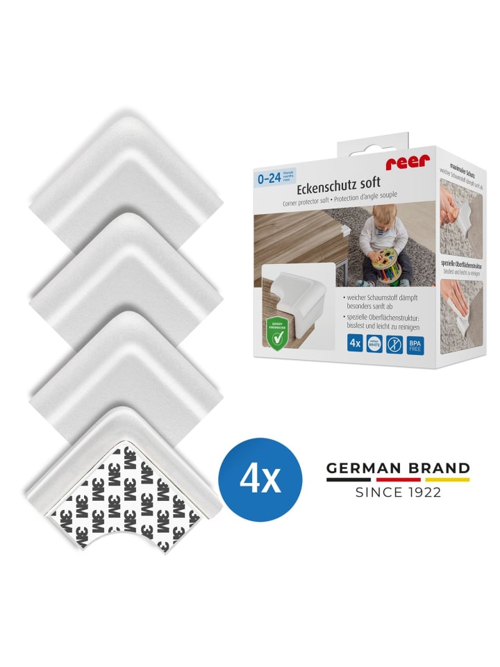 Eckenschutz soft, weiß in Weiß ab 0 Monate
