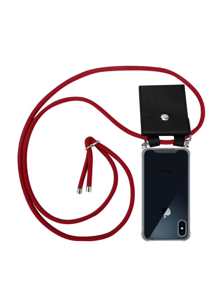 Handykette für Apple iPhone XS MAX Hülle in RUBIN ROT