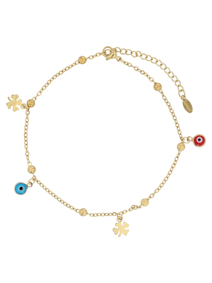 Damen Anhänger aus Edelstahl mit Perle in gold