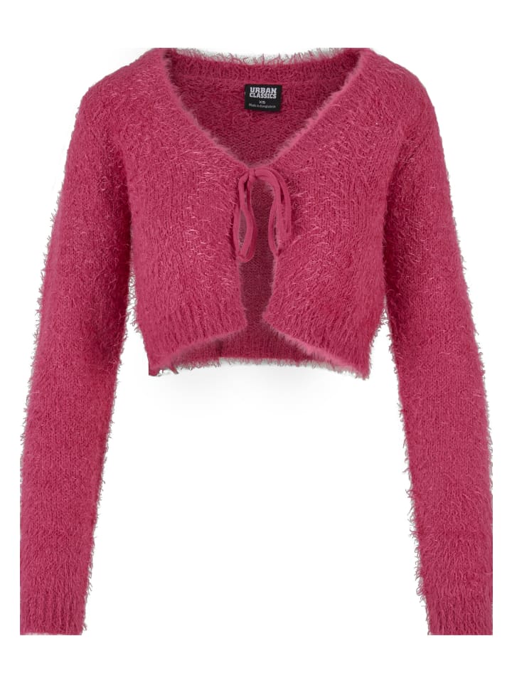 Cardigan in hibiskuspink