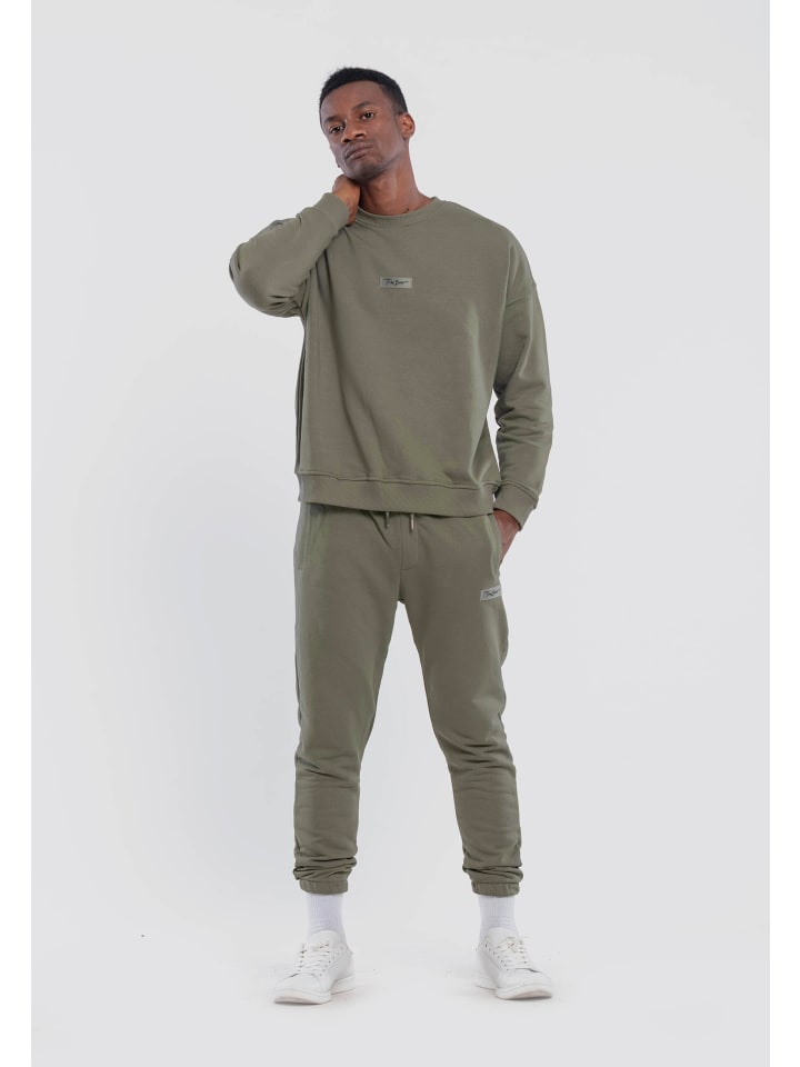 Jogginganzug mit Rundhals in GREEN