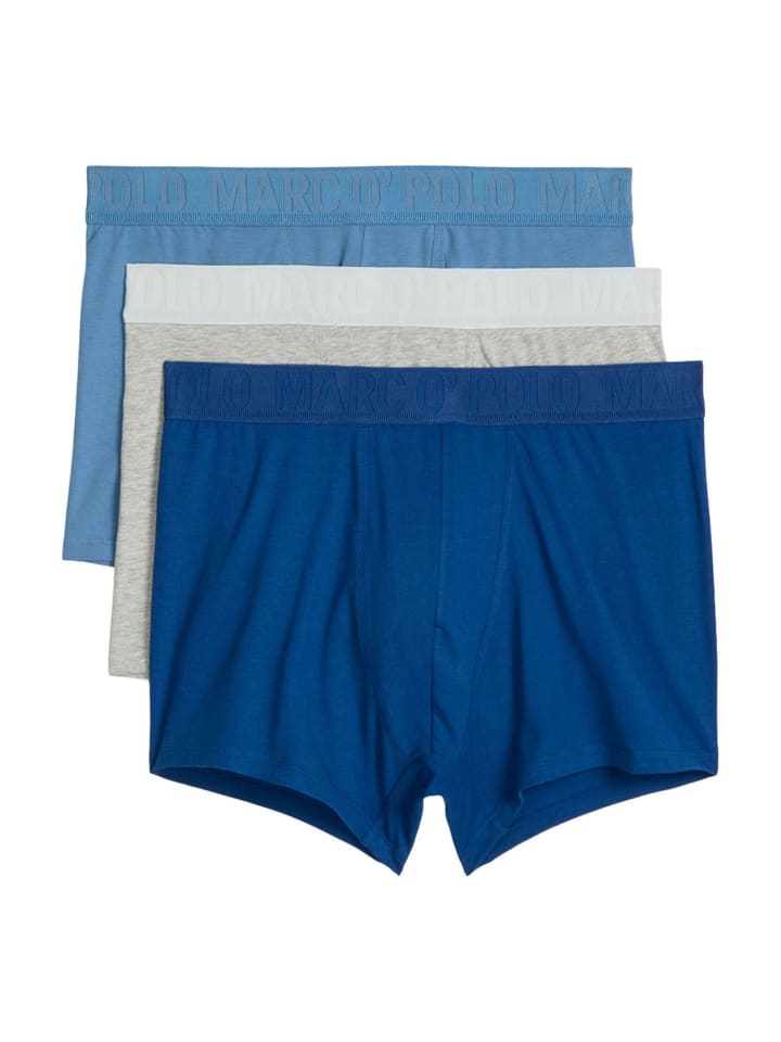 Boxer Essentials in blue/light grey mel/navy peony