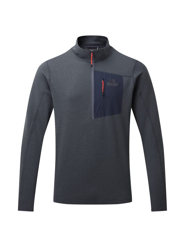 Langarmshirt M LUMIKO ZIP-T in Marine