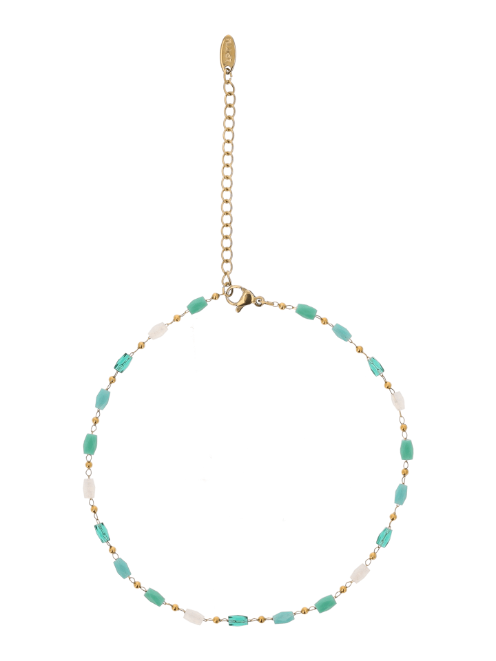 Women Stud Earrings in Gold Turquoise