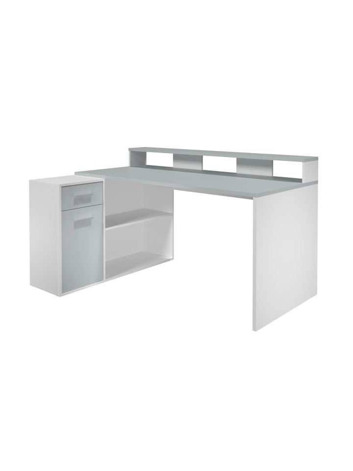 GamerBüro Gamer Weiß 160 x 115 cm