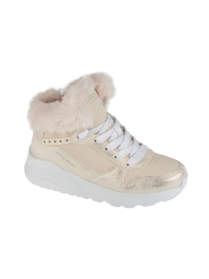 Skechers Uno Lite - Comfurt Collar in Beige