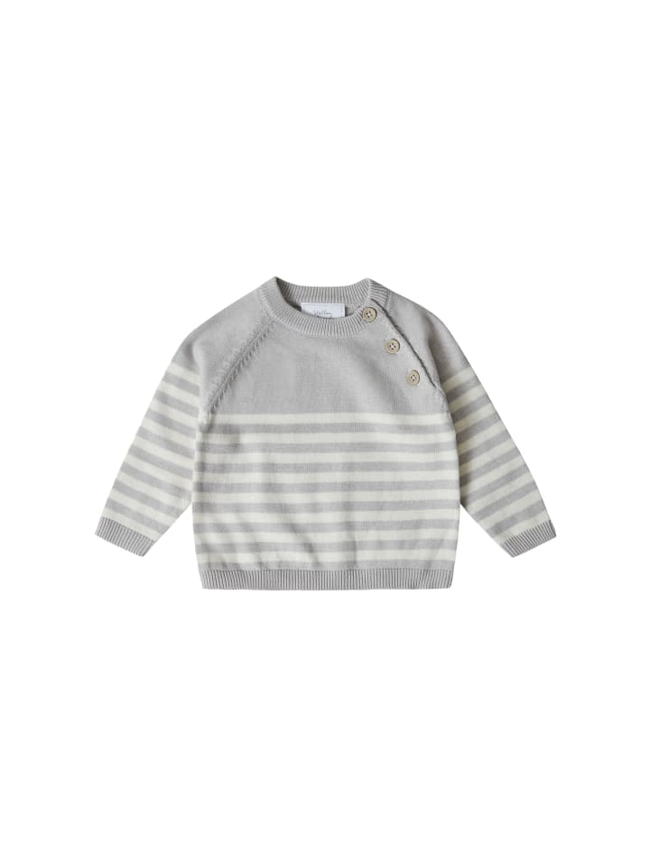 Gestreifter Pullover in grey