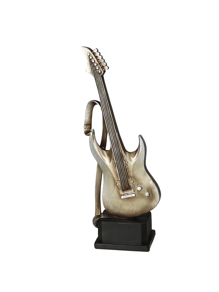Gitarre Figur in Antiksilber - S