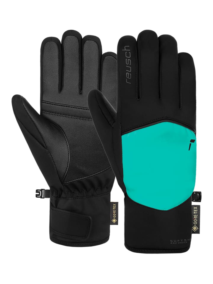 Fingerhandschuhe Amira in 7077 black/bluebird