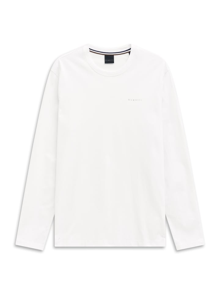 Langarmshirt in 10-weiß