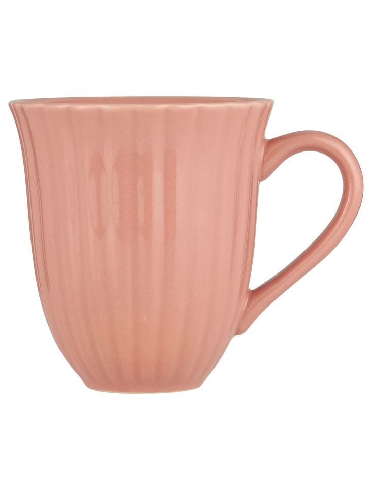 Becher mit Rillen Mynte CORAL ALMOND Koralle