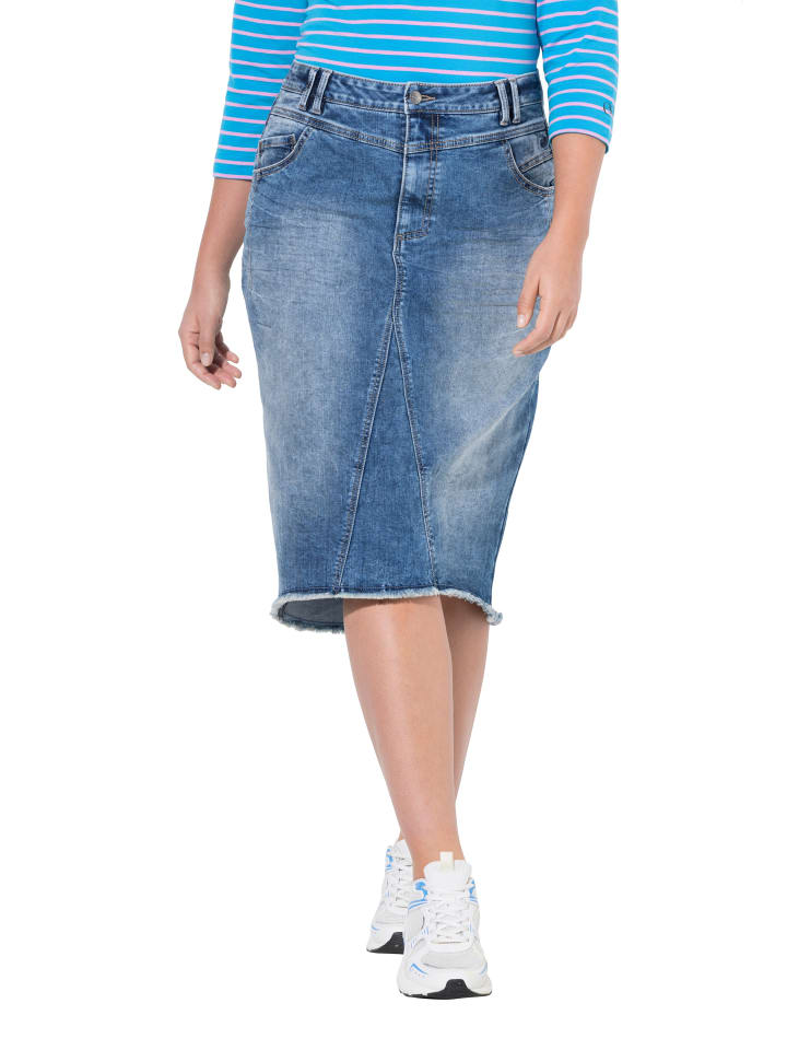 Jeansrock in blue denim