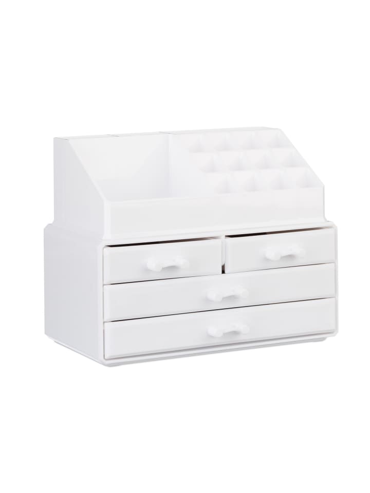 Makeup Organizer in Weiß