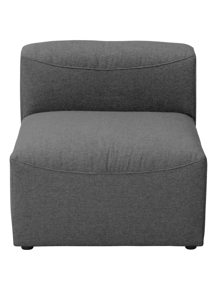 SOFA Element ohne Armlehne Kattrina Flachgewebe anthrazit
