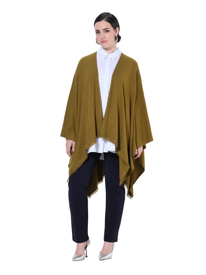 Strickjacke in olivgrün
