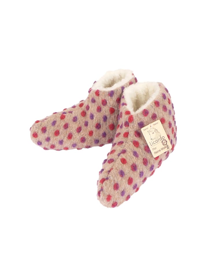 Bettschuhe in beige
