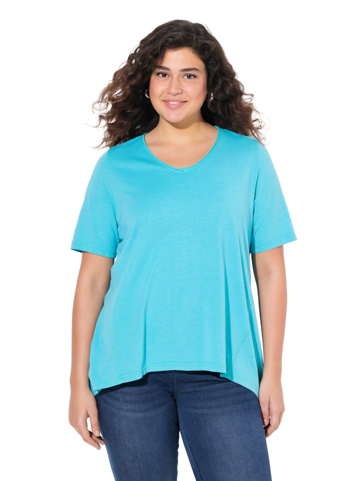 Longshirt in tiefes aqua