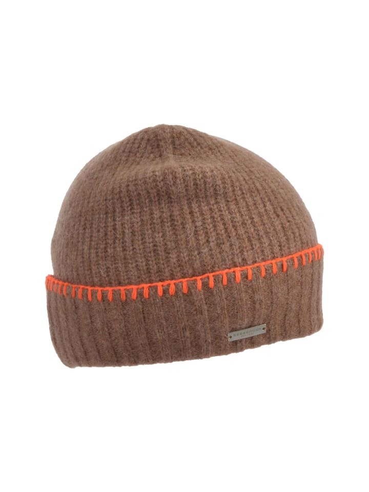 Strickmütze in braun