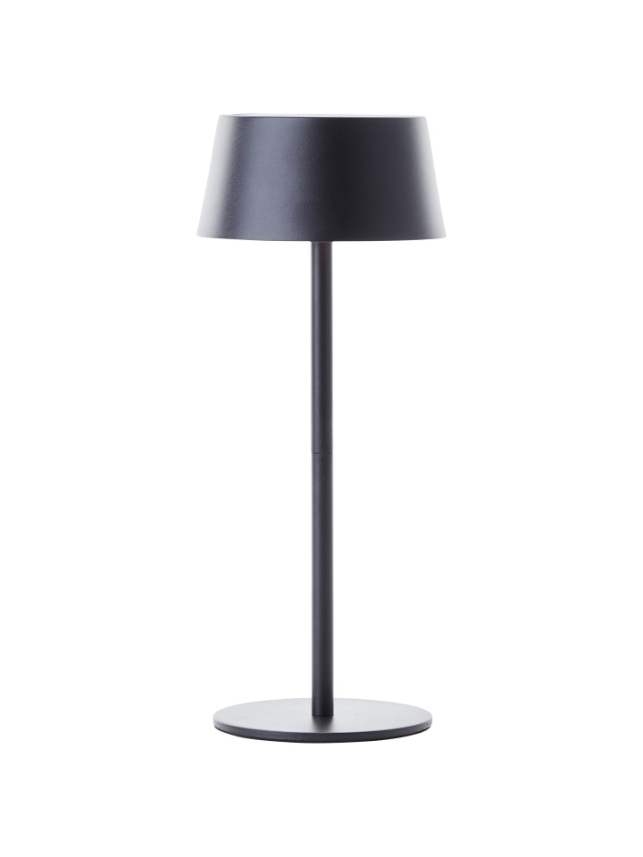 LED Außentischlampe Leuchte mit Solar in schwarz matt per USB ladbar