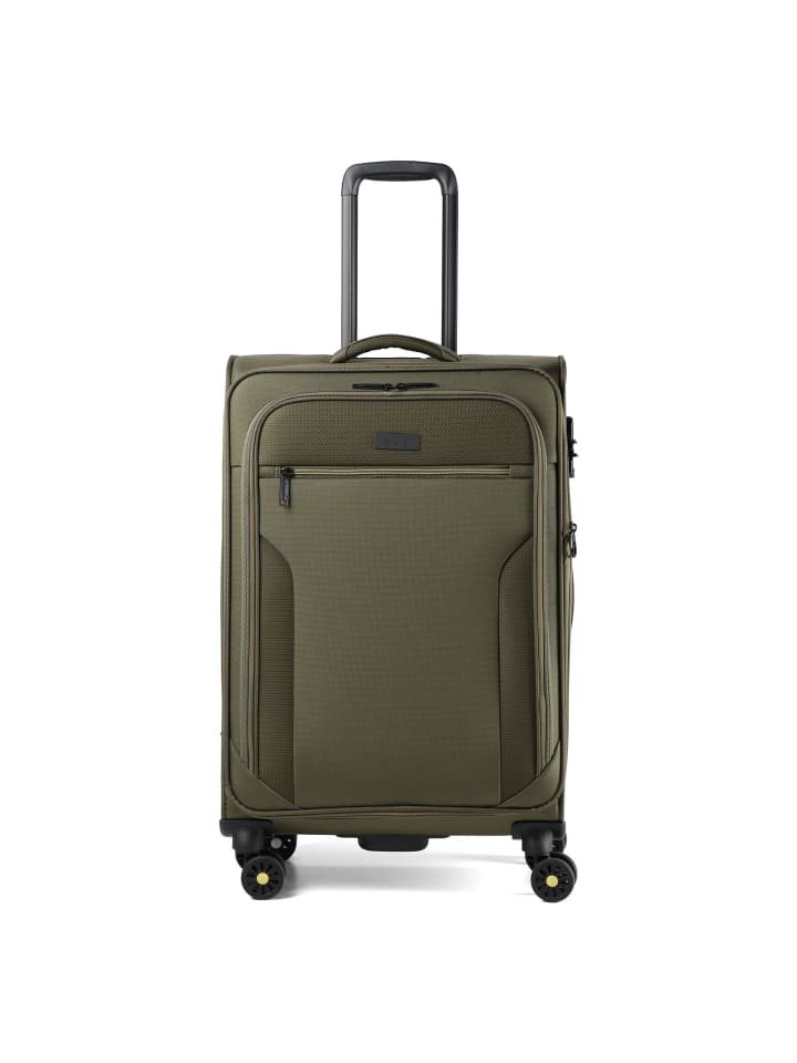 Travel Line 9704 4 Rollen Trolley M 68 cm mit Dehnfalte olive