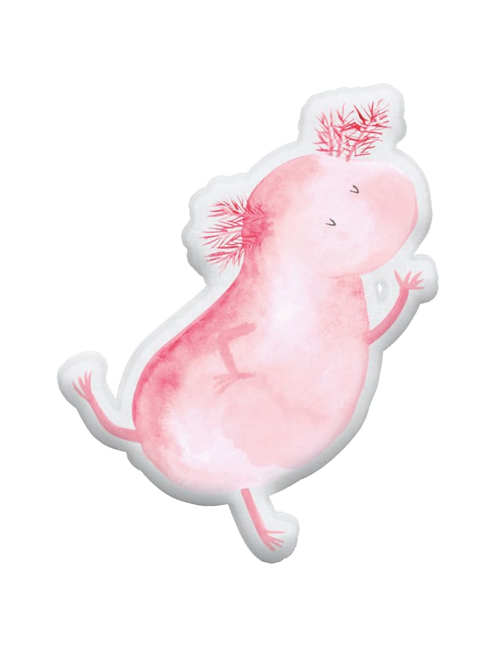 Dekokissen Axolotl Tanzen ohne Spruch in Weiß