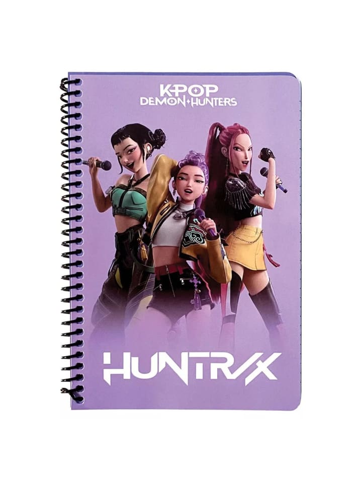 K-pop Demon Hunters Singers B/5 liniertes Spiralnotizbuch 105 Blatt