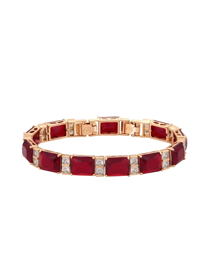 Women Bracelet in Rose Gold Red