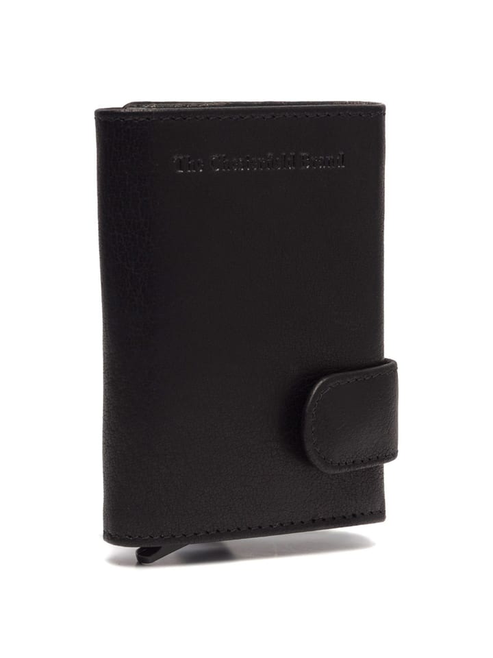 Portland Kreditkartenetui RFID Schutz Leder 7 cm schwarz