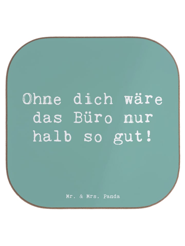 Glasuntersetzer Spruch Sekretärin Beste mit Spruch in Meeresbrise
