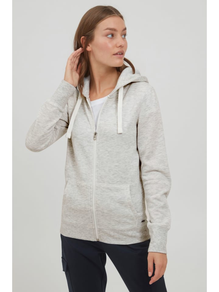 Kapuzensweatjacke OXOlinda in Grau