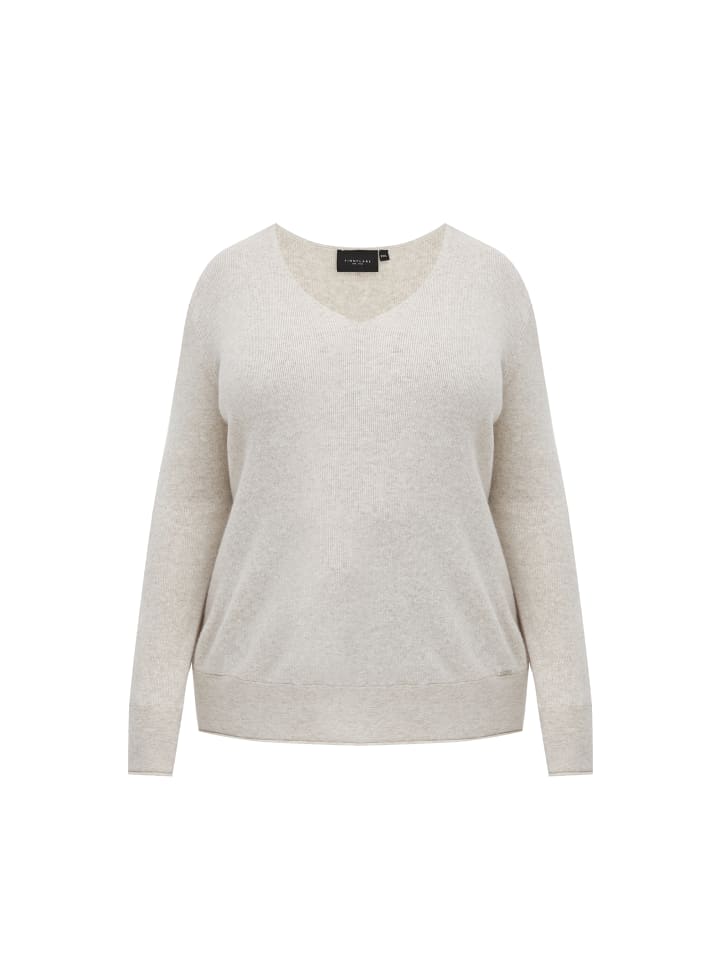 Langarmpullover Basic in beige