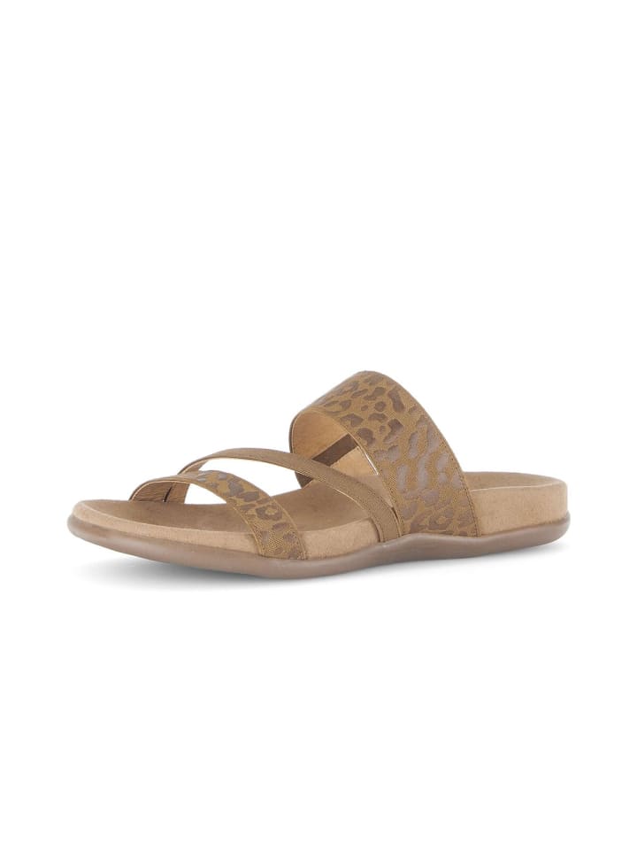 Pantoletten in beige