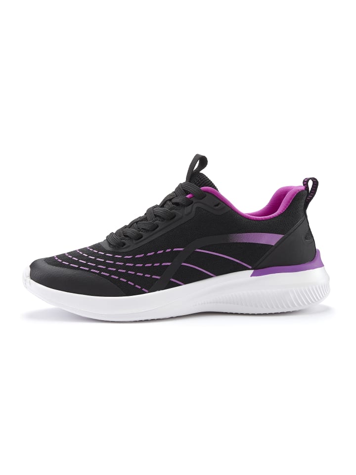 Sneaker in schwarz/lila