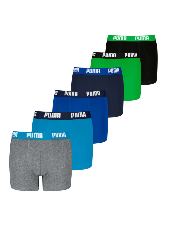 Boxershort 6er Pack in Blau/Grau/Grün