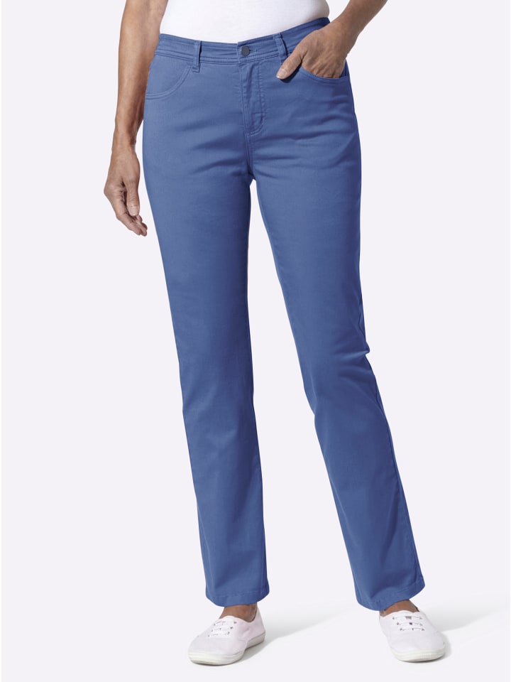 Stretch-Hose in jeansblau