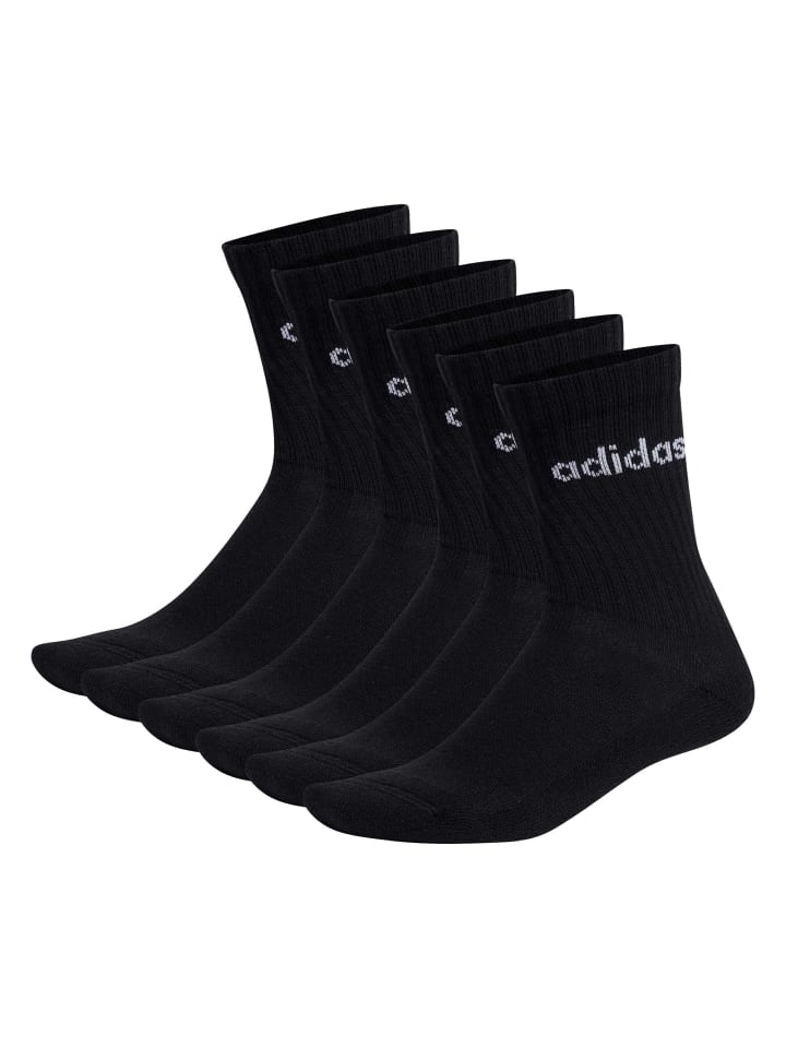 Socken 6er Pack in Schwarz