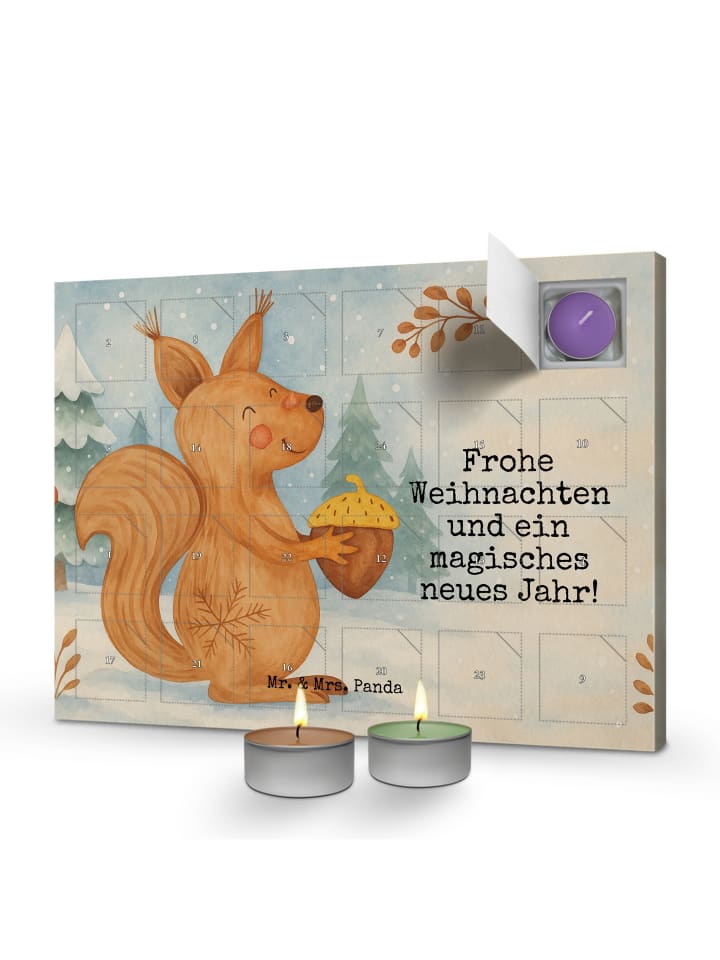 Adventskalender Eichhörnchen Weihnachten Design... in Weiß