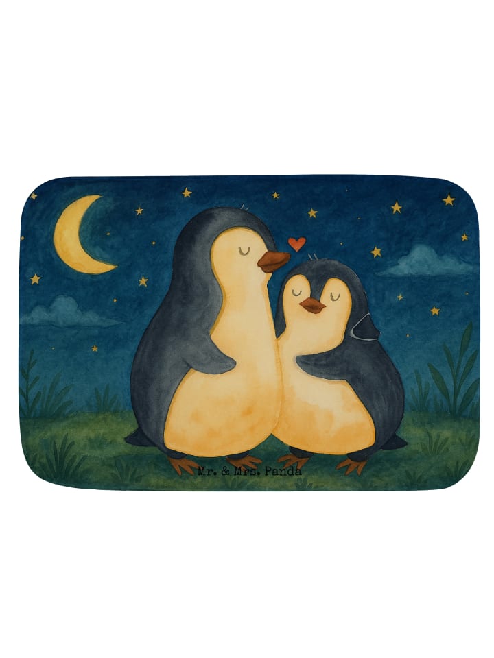 Badvorleger Pinguine Einschlafen Design ohne Sp... in Weiß