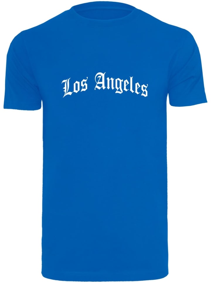 T-Shirt "Los Angeles Wording Tee" in Blau
