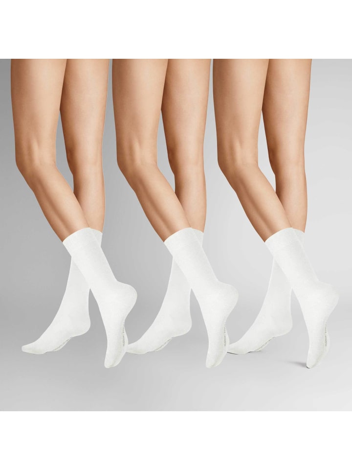Socken Easy³ 3-Pack druckfrei in White