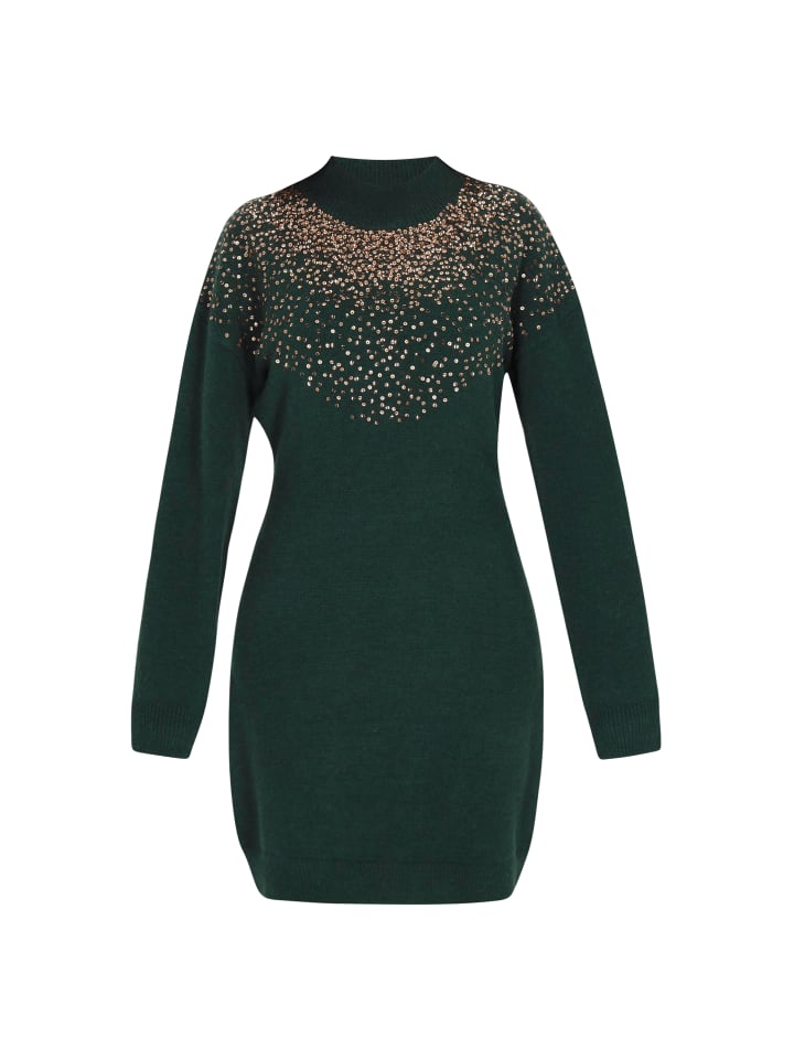 Women Dress in emerald green
