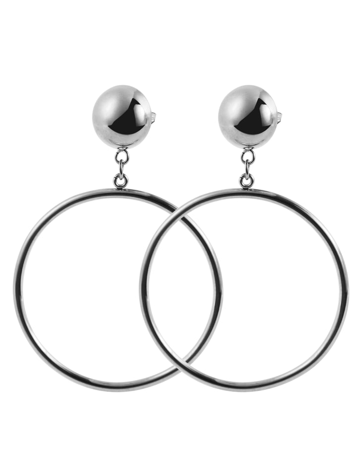 Damen Ohrringe – Ohrhänger aus Edelstahl in silber