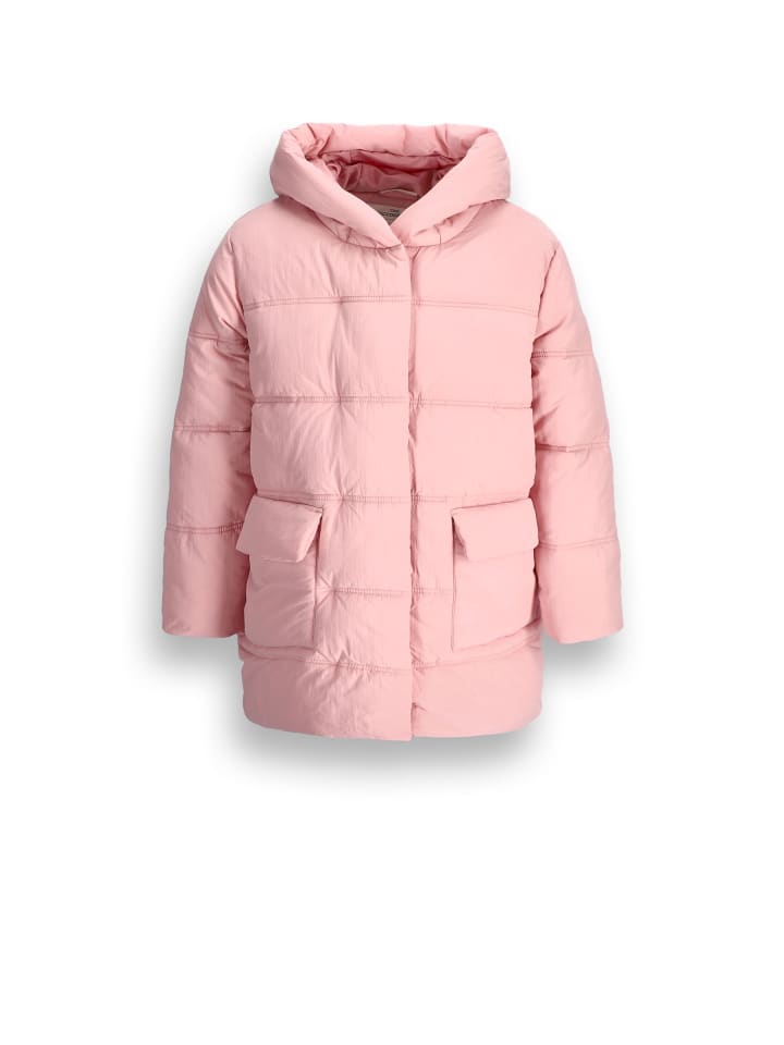 Winterjacke in gedämpftes Rosa