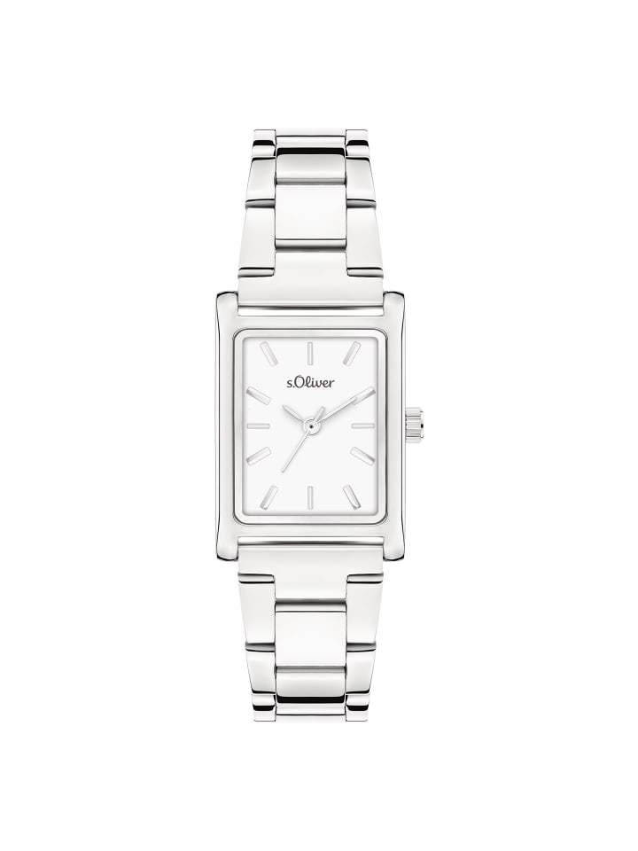 Armbanduhr Line Time in silber