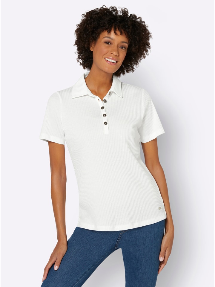 Poloshirt in ecru