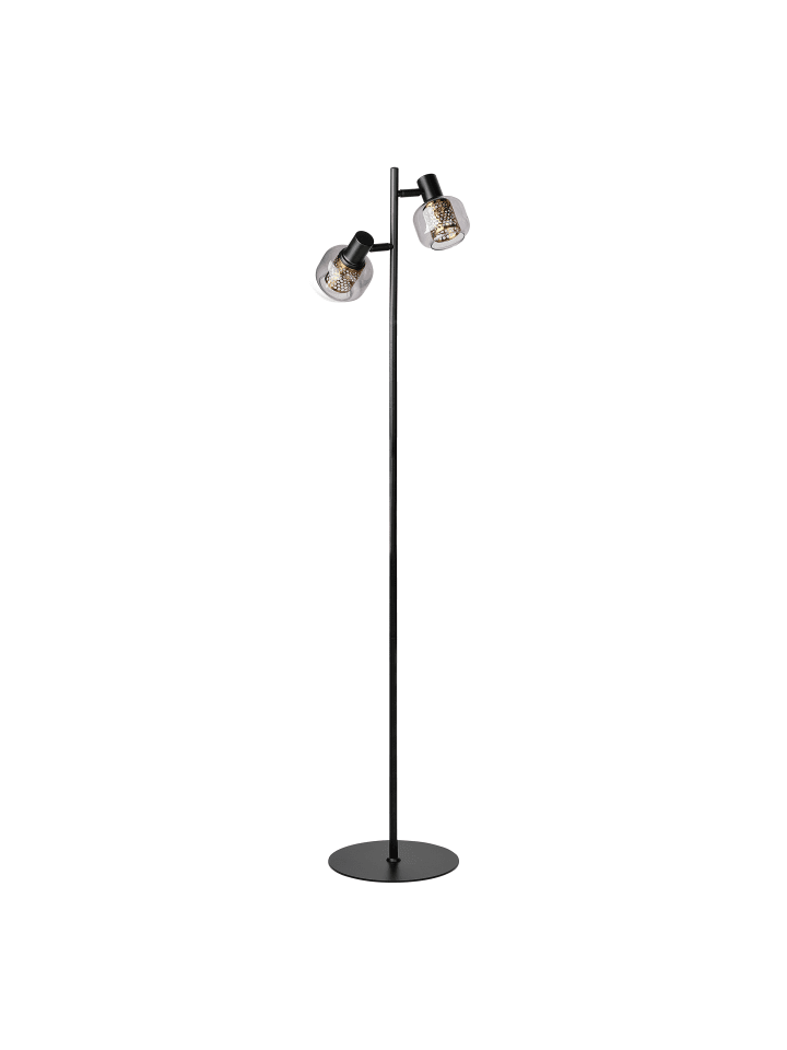 Decor Firefly Stehleuchte 2xE14 Schwarz Industrial