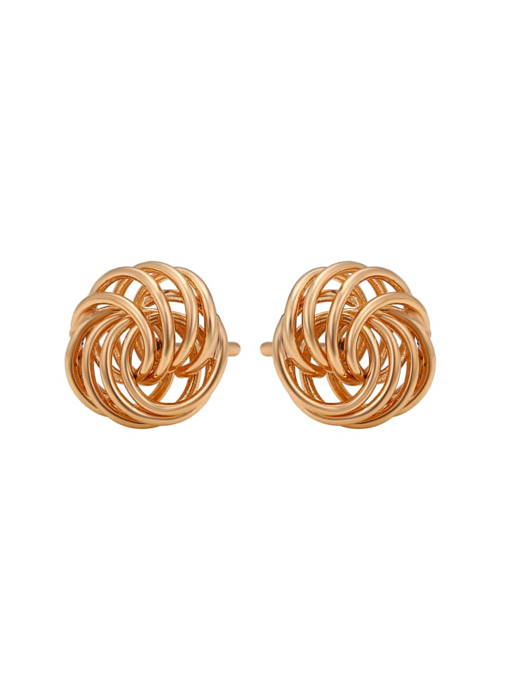 Women Stud Earrings in Rose Gold
