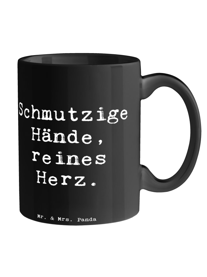 Tasse Reines Herz Kind mit Spruch in Schwarz