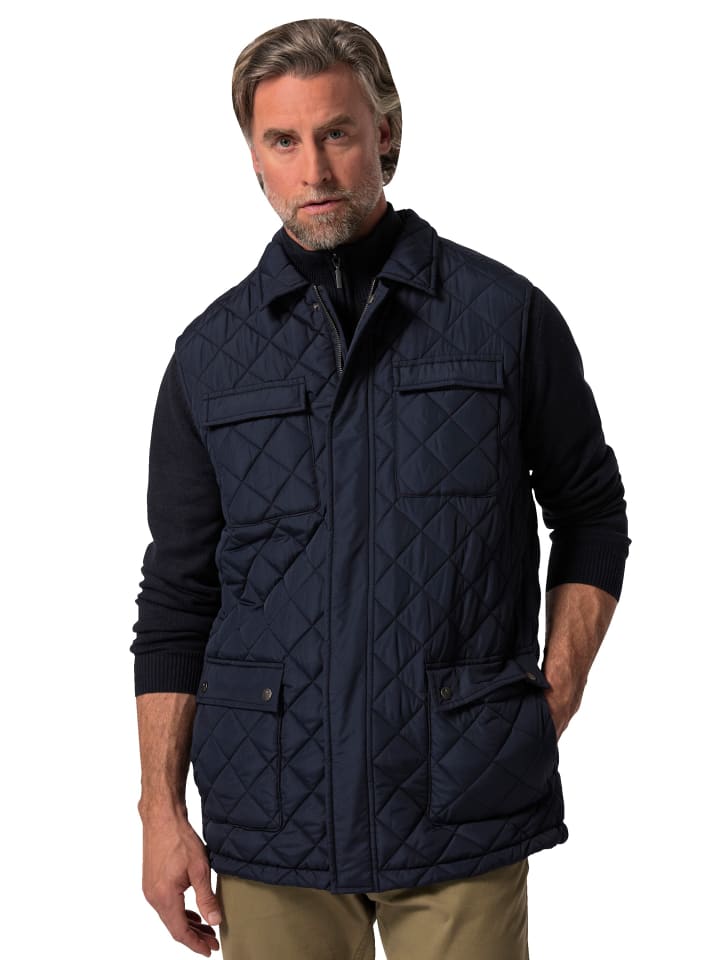 Steppweste in navy blau